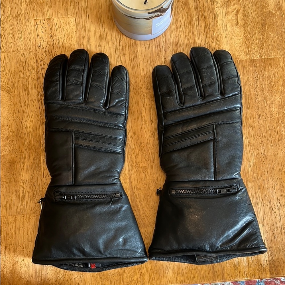 Black Leather Men's Gloves